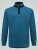 D555 Conway 1 1/4 Zip Neck Fleece Sweatshirt With Bear Logo Teal - Mikiny & mikiny bez kapucne - Mikiny & Mikiny s Kapucňou 2XL-12XL