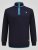 D555 Conway 2 1/4 Zip Neck Fleece Sweatshirt With Bear Logo Námornícka modrá - Mikiny & mikiny bez kapucne - Mikiny & Mikiny s Kapucňou 2XL-12XL