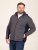 D555 Conrad Detachable Hood Bonded Fleece Zip Through Hoody TALL Námornícka modrá - TALL mikiny - TALL mikiny pre vysokých mužov