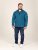 D555 Conway 1 1/4 Zip Neck Fleece Sweatshirt With Bear Logo Teal - Mikiny & mikiny bez kapucne - Mikiny & Mikiny s Kapucňou 2XL-12XL