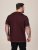 D555 Baldwin Grumpy Old Man Club Print Crew Neck T-shirt Burgundy/ Black Twist - Tričká - Nadrozmerné tričká - 2XL-14XL