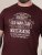 D555 Baldwin Grumpy Old Man Club Print Crew Neck T-shirt Burgundy/ Black Twist - Tričká - Nadrozmerné tričká - 2XL-14XL