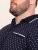 D555 Reid AOP Polo With Jacquard Collar, Pocket And Cuffs Námornícka modrá - Polokošele - Polokošele 2XL-8XL