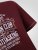D555 Baldwin Grumpy Old Man Club Print Crew Neck T-shirt Burgundy/ Black Twist - Tričká - Nadrozmerné tričká - 2XL-14XL