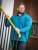 D555 Conway 1 1/4 Zip Neck Fleece Sweatshirt With Bear Logo Teal - Mikiny & mikiny bez kapucne - Mikiny & Mikiny s Kapucňou 2XL-12XL