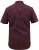 D555 Hillcrest S/S Micro Ao Print Shirt Burgundy - Košele - Košele 2XL-10XL