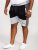 D555 Kirton Couture Elasticated Waistband Shorts Black/Charcoal - Tepláky & teplákové kraťasy - Tepláky & Teplákové kraťasy - 2XL-12XL