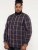D555 Gladstone Check Button Down Collar Shirt - Košele - Košele 2XL-10XL