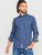 D555 Edmund AOP Shirt Navy - Košele - Košele 2XL-10XL