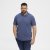 North Latitude Polo Blue Melange - Polokošele - Polokošele 2XL-8XL
