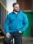 D555 Conway 1 1/4 Zip Neck Fleece Sweatshirt With Bear Logo Teal - Mikiny & mikiny bez kapucne - Mikiny & Mikiny s Kapucňou 2XL-12XL