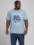 Jack & Jones JJMOON T-shirt Faded Denim - Tričká - Nadrozmerné tričká - 2XL-14XL