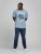 Jack & Jones JJMOON T-shirt Faded Denim - Tričká - Nadrozmerné tričká - 2XL-14XL