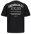 Jack & Jones JORSANTORINI BACK T-Shirt Black - Tričká - Nadrozmerné tričká - 2XL-14XL