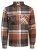Jack & Jones Darren Flannel Overshirt hnedá - Košele - Košele 2XL-10XL