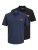 Jack & Jones Rush polokošeľa 2 ks čierna/námornícka modrá - Polokošele - Polokošele 2XL-8XL