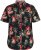 D555 LENNOX Hawaiian AO Print Shirt Black - Košele - Košele 2XL-10XL