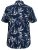 D555 FINLEY Hawaiian AO Print Shirt Navy - Košele - Košele 2XL-10XL