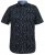 D555 BEAU S/S AO Leaf Print Shirt Navy - Košele - Košele 2XL-10XL