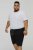 D555 STEFAN1 Elasticated Waist Loop Back Shorts Black - Tepláky & teplákové kraťasy - Tepláky & Teplákové kraťasy - 2XL-12XL