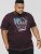 D555 NOVA Cali Surf Printed Crew Neck T-Shirt Plum - Tričká - Nadrozmerné tričká - 2XL-14XL