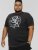 D555 CORTEX California Snake Printed Crew Neck T-Shirt Washed Black - Tričká - Nadrozmerné tričká - 2XL-14XL