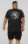 D555 CORTEX California Snake Printed Crew Neck T-Shirt Washed Black - Tričká - Nadrozmerné tričká - 2XL-14XL