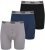 Duke Driver Boxershorts Black, Grey, Navy 3-Pack - Spodná bielizeň - Spodné Prádlo 2XL-8XL
