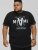 D555 BINGHAM State Of Miami Printed Crew Neck T-Shirt Black - Tričká - Nadrozmerné tričká - 2XL-14XL