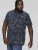 D555 ROLAND Printed Polo Shirt Navy - Polokošele - Polokošele 2XL-8XL