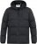 D555 DOMENIC Quilted Puffer Jacket With Half Micro Fleece Lining And Hood Black - Bundy - Bundy Nadmerné Veľkosti 2XL-8XL