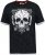 D555 DARREN Skull Printed T-Shirt With Double Layer On Hem & Cuff Black Reno - Tričká - Nadrozmerné tričká - 2XL-14XL