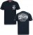 D555 GRAHAM YOSEMITE Chest And Back Printed Crew Neck T-Shirt Navy - Tričká - Nadrozmerné tričká - 2XL-14XL