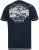 D555 GRAHAM YOSEMITE Chest And Back Printed Crew Neck T-Shirt Navy - Tričká - Nadrozmerné tričká - 2XL-14XL