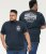 D555 GRAHAM YOSEMITE Chest And Back Printed Crew Neck T-Shirt Navy - Tričká - Nadrozmerné tričká - 2XL-14XL