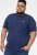 D555 ORSTON Reno Fabric Crew Neck T-Shirt With Chest Embroidery Blue Reno - Tričká - Nadrozmerné tričká - 2XL-14XL