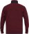 D555 HIRALDO Quarter Neck Pique Fleece Sweatshirt With Chest Embroidery Red - Mikiny & mikiny bez kapucne - Mikiny & Mikiny s Kapucňou 2XL-12XL