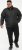 D555 Rudy Showerproof Fleece Lined Jacket With Packaway Hood - Black - Bundy - Bundy Nadmerné Veľkosti 2XL-8XL