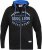 D555 LINGARD Full Zip Hoody With Original Chest Print Black - Mikiny & mikiny bez kapucne - Mikiny & Mikiny s Kapucňou 2XL-12XL