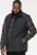 D555 FELIPE Zip Through Padded Gilet With Contrast Colour Lining And Rubber Badge Black - Bundy - Bundy Nadmerné Veľkosti 2XL-8XL