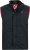 D555 FELIPE Zip Through Padded Gilet With Contrast Colour Lining And Rubber Badge Black - Bundy - Bundy Nadmerné Veľkosti 2XL-8XL