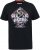 D555 MALCOM Snake And Roses Printed Crew Neck T-Shirt Black - Tričká - Nadrozmerné tričká - 2XL-14XL