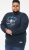 D555 KEYWORTH Authentic Printed Crew Neck Sweatshirt Navy - Mikiny & mikiny bez kapucne - Mikiny & Mikiny s Kapucňou 2XL-12XL