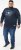 D555 KEYWORTH Authentic Printed Crew Neck Sweatshirt Navy - Mikiny & mikiny bez kapucne - Mikiny & Mikiny s Kapucňou 2XL-12XL