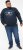 D555 KEYWORTH Authentic Printed Crew Neck Sweatshirt Navy - Mikiny & mikiny bez kapucne - Mikiny & Mikiny s Kapucňou 2XL-12XL