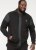 D555 DEAN Couture Zip Through Hoody With Woven Contrast Fabric Trim Black - Mikiny & mikiny bez kapucne - Mikiny & Mikiny s Kapucňou 2XL-12XL