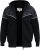 D555 HENNESSEY Zip Through Hoody With Sherpa Lining Black - Mikiny & mikiny bez kapucne - Mikiny & Mikiny s Kapucňou 2XL-12XL
