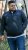 D555 ABERDARE Knitted Zip Through Sweater With Bonded Check Lining Navy Marl - Mikiny & mikiny bez kapucne - Mikiny & Mikiny s Kapucňou 2XL-12XL