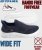 D555 Blyth 2 Kingsize Hands Free Shoes With Knitted Top Navy - Pánske topánky 40-52 - 