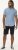 D555 Falmouth 1 Linen Mix Short Sleeve Shirt With Button Down Blue - Košele - Košele 2XL-10XL